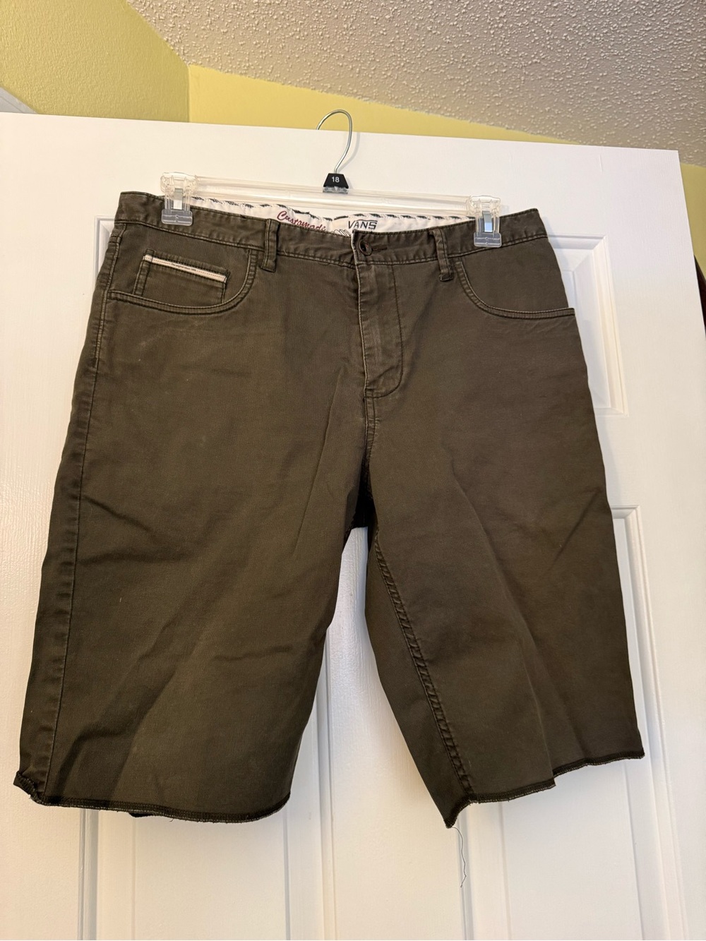 Vans Men's Olive Green Casual Shorts